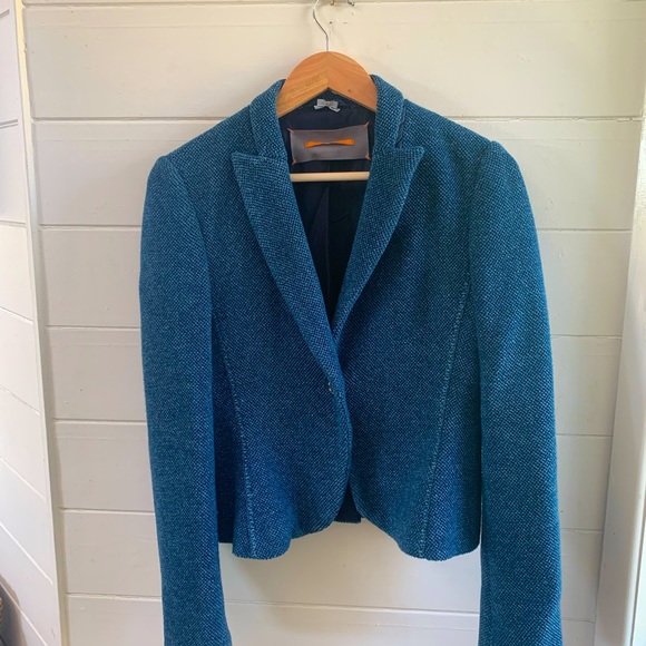 Hugo Boss Orange Jackets & Blazers - ⭐️ HOST PICK: Hugo Boss Orange fully lined blue jacket. Size 8.